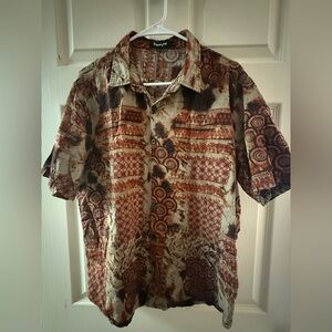 Men's Multicolor Patterned Casual Shirt